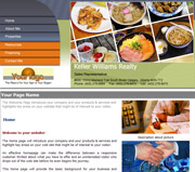 Food and drink website template