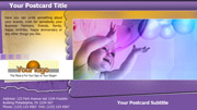 Happy New Baby postcard template thumbnail